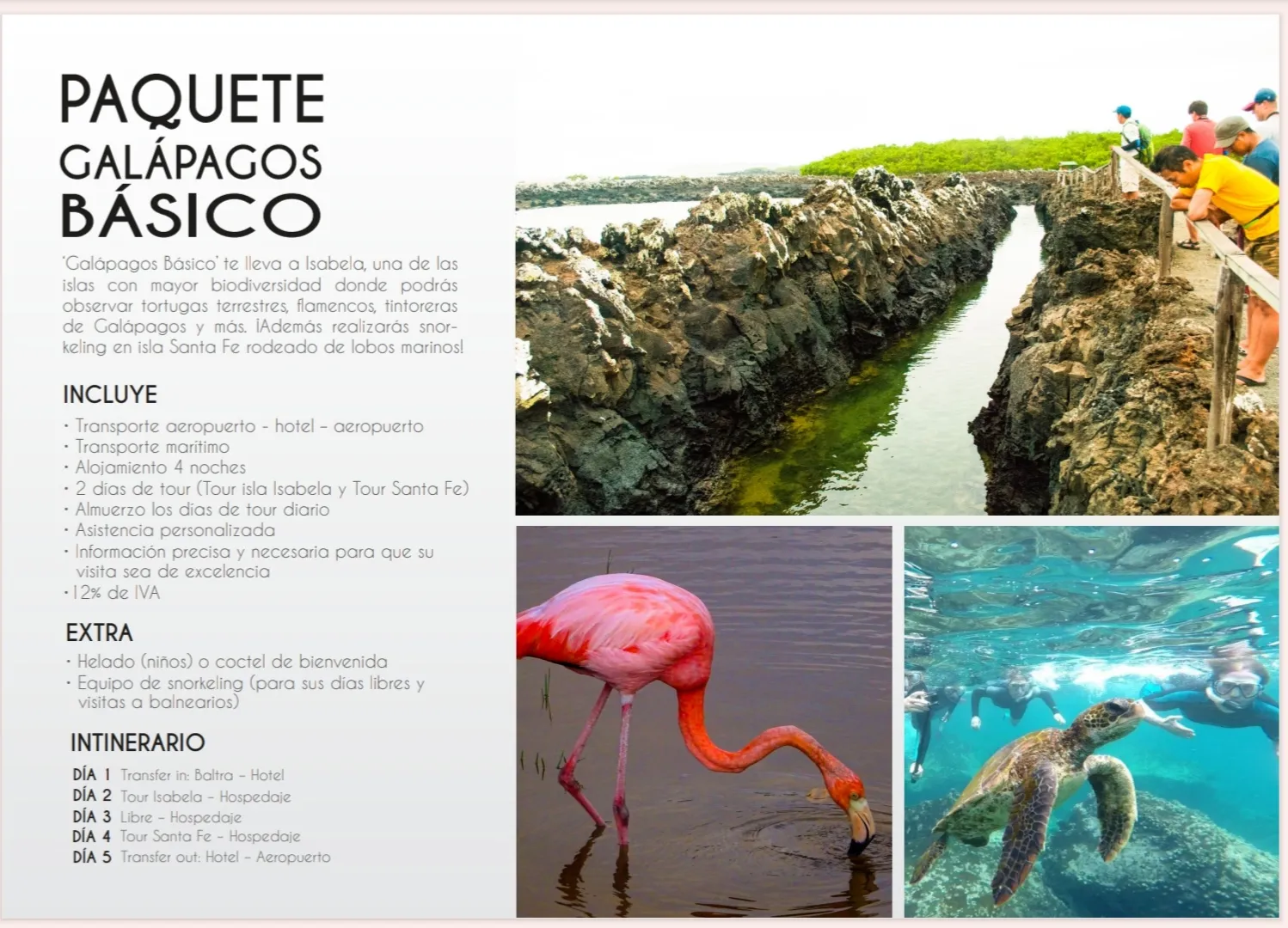 Paquete Básico Galápagos - Todo Incluido